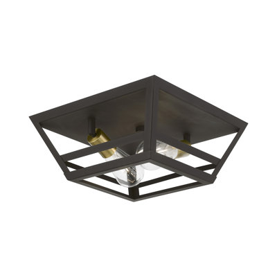 Plafonnier encastré 13 po 2 lumières Rosso