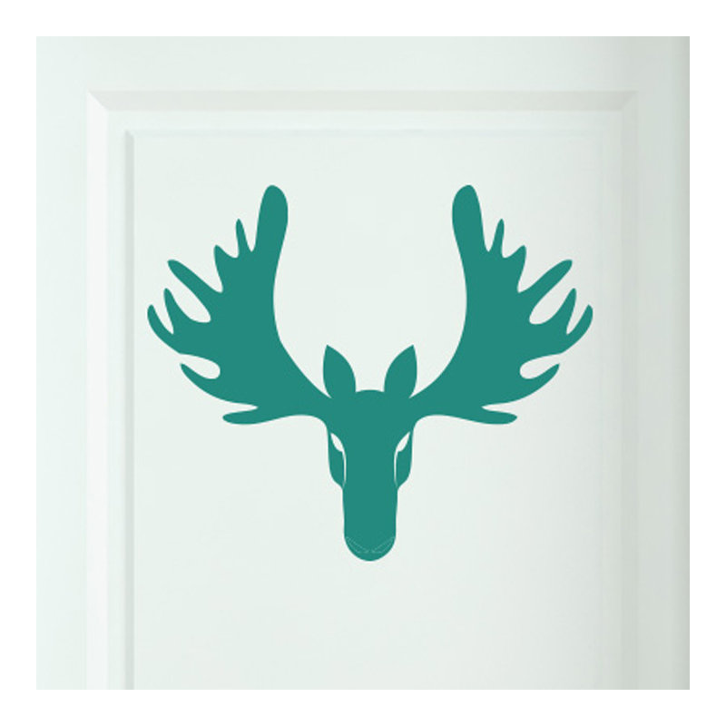 Animals Wall Decal, Aqua Green