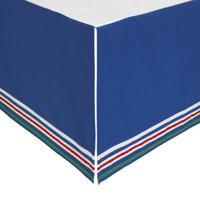 Animals Solid Striped Crib Dust Ruffle / Skirt