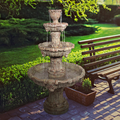 Medici Lion Four-Tier Floor Fountain