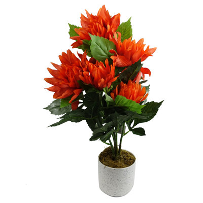 Plastic, Silk Eucalyptus Arrangement in Pot