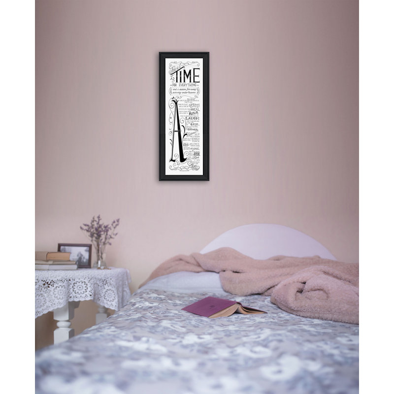 «Time for Everything», art textuel encadré