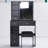 29.2" Small Space Left Drawer Desktop Vanity Table + Cushioned Stool-1257987545
