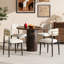Chaise d'appoint rembourrée avec structure en métal-638282086