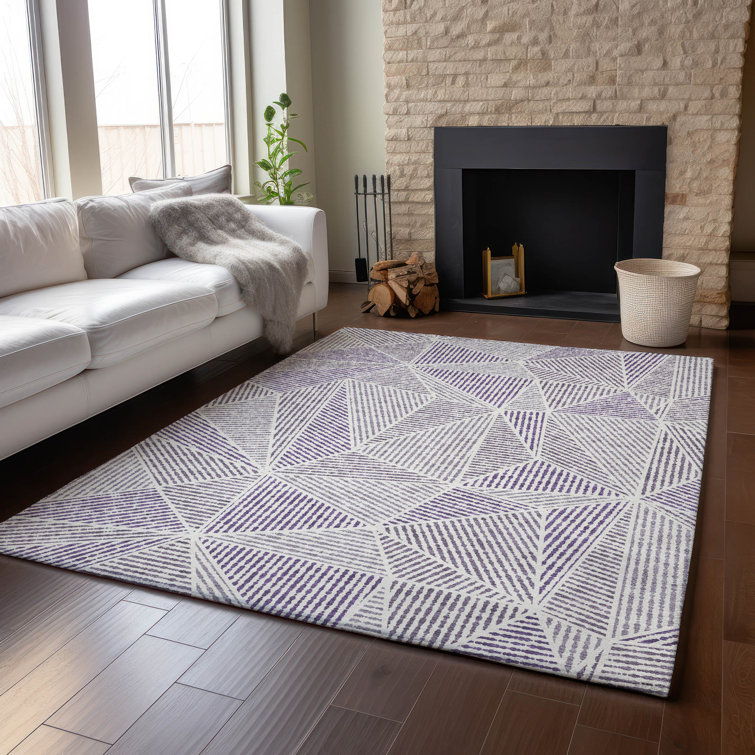 Premium Machine Washable Cerrito Purple Rug