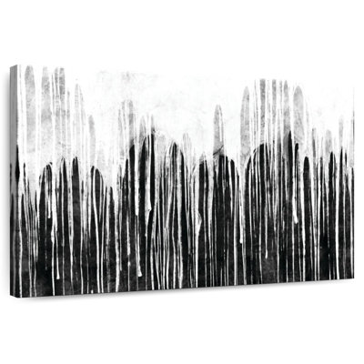 Goutte de peinture noire et blanche Avery