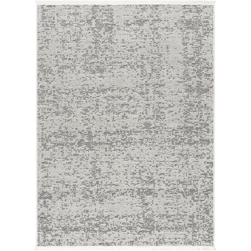 Ruglenza Modern Woven Rug - Washable Soft Touch Carpet, Non Slip Base, Easy Clean Wool Blend Texture, Decorative Area Rug for Living Room & Bedroom