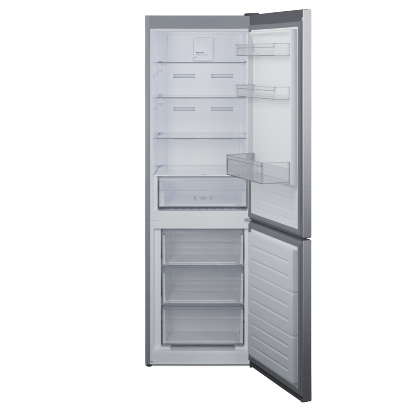 Summit Appliance 24" Wide Energy Star Bottom Mount Refrigerator-Freezer, Silver, Right Handed