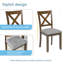 Ensemble de table de salle à manger 5 pièces en bois avec 4 chaises-799159950