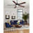 Rolanda 52" 5-inch Downrod Mount Ceiling Fan with Light Kit and Remote Control-1927761624