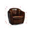 Mariela Upholstered Swivel Barrel Chair