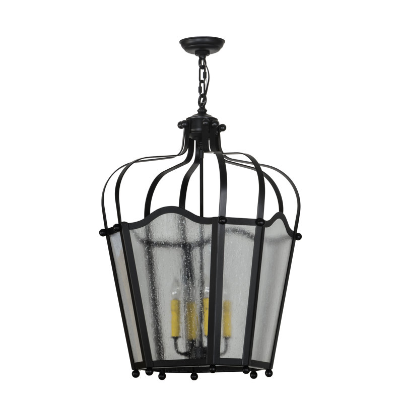 Luminaire suspendu lanterne à 4 lumières Citadel