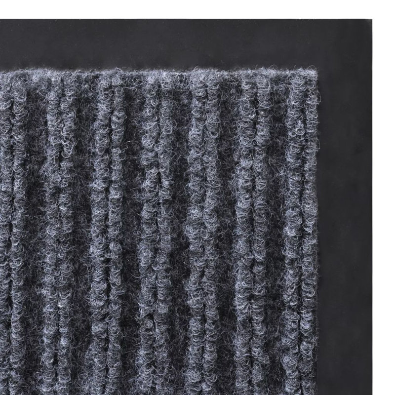 Paillasson vidaXL , 33 po x 45 po, Gris foncé