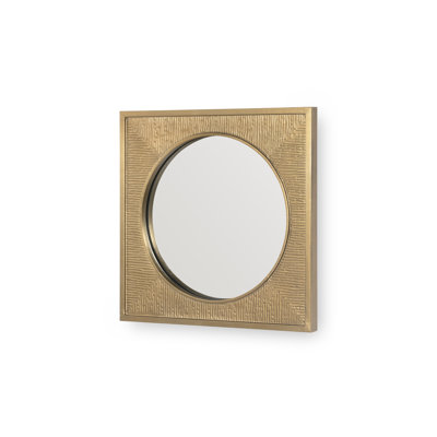 Martina Square Brass Wall Mirror