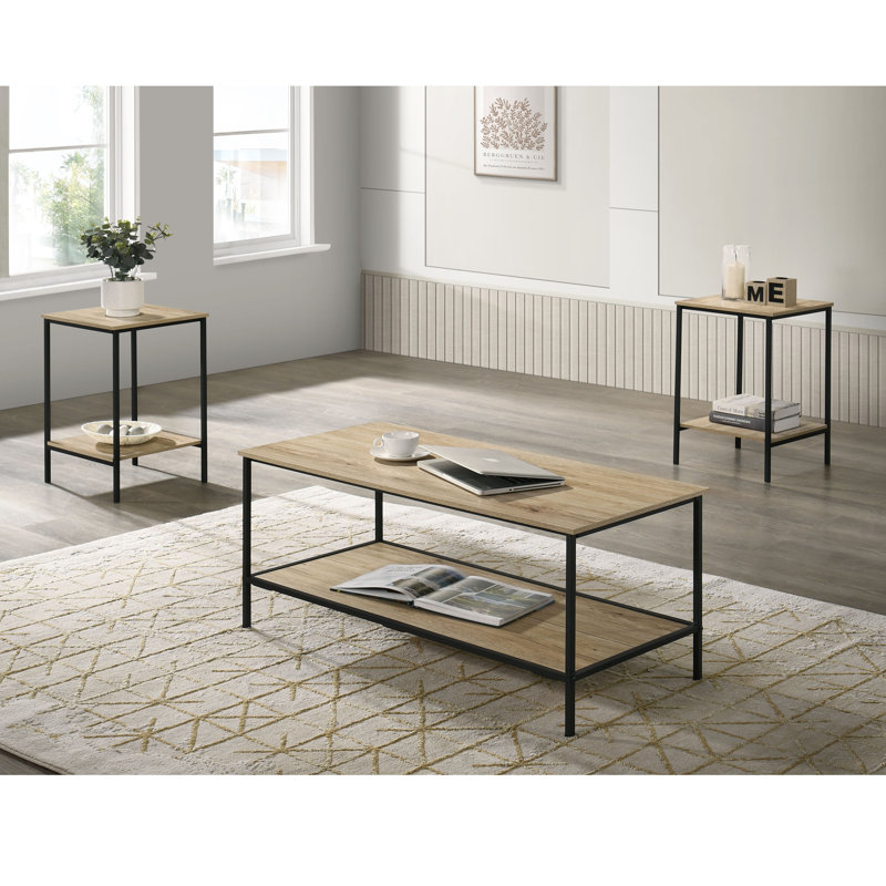 Ensemble de tables basses 3 pièces Ayton, Beige