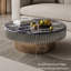 Table basse ronde en pierre micro-cristalline-790735348