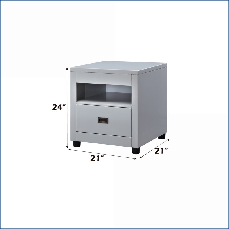 Table basse Elegant Dove Grey - plateau en bois lisse, structure robuste pour un style de salon cohésif