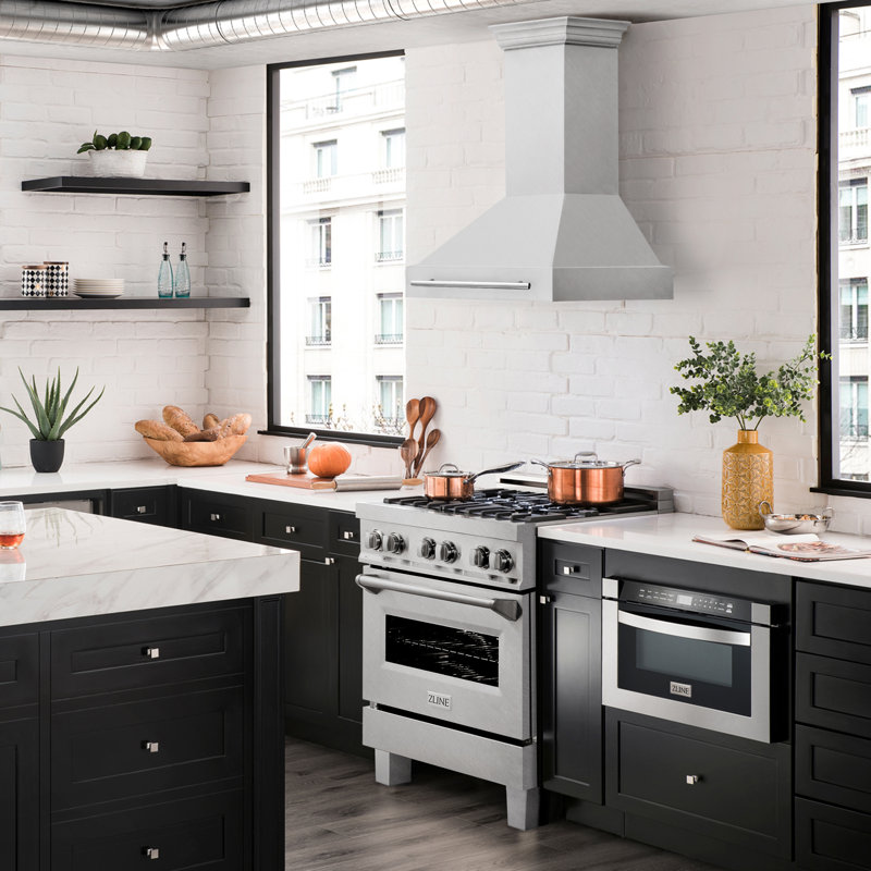 ZLINE 30" Fingerprint Resistant Stainless Steel Range Hood, Satin Stainless Steel