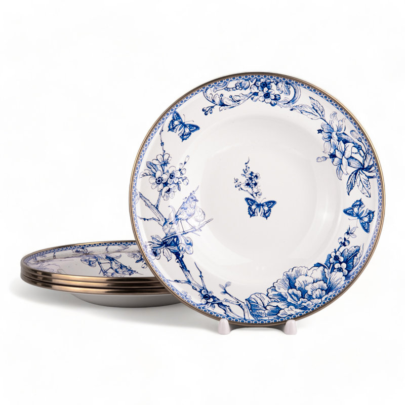 Assiette plate 8,7 po Cacee, ensemble de 4