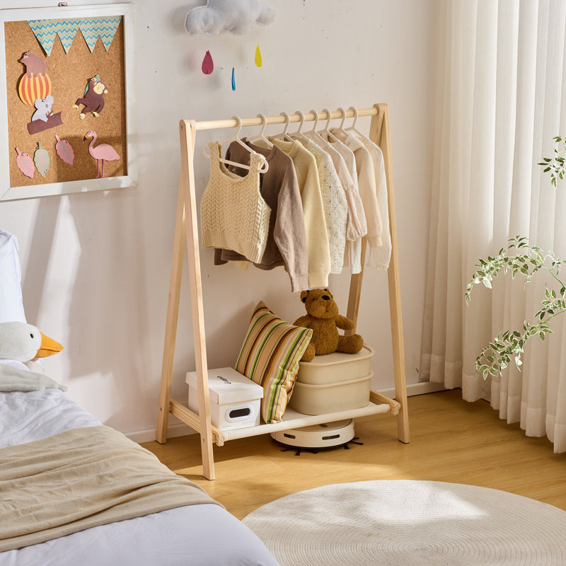 Kids Clothing Rack Garment Rack Dress Up Storage Toddlers Dress Up Rack Clothes Organizer