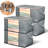 4Pcs Clothes Storage, Foldable Blanket Storage Bag 60*40*35Cm-1085114198