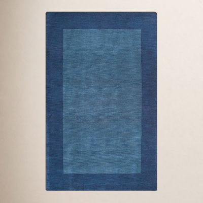 Dolma Navy Hand-Loomed Wool Rug