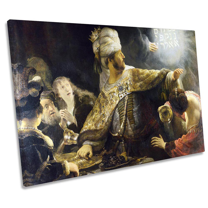 Rembrandt Belshazzar’s Feast - Wrapped Canvas Print, 30.5cm H x 45.7cm W x 2cm D