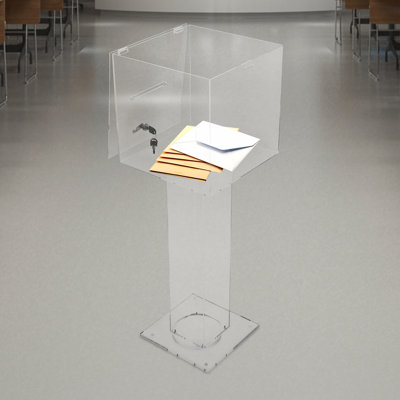 Acrylic Suggestion Box, Acrylic Donation Box, Clear Box For Donation & Ballot