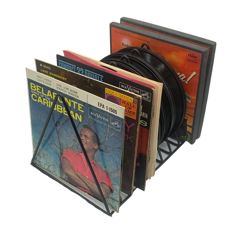 Porte-revues et bibliothèque triangulaires en fil métallique, convenant au bureau et à la maison, noir.