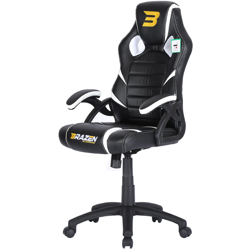 BraZen Puma PC Gaming Chair, White