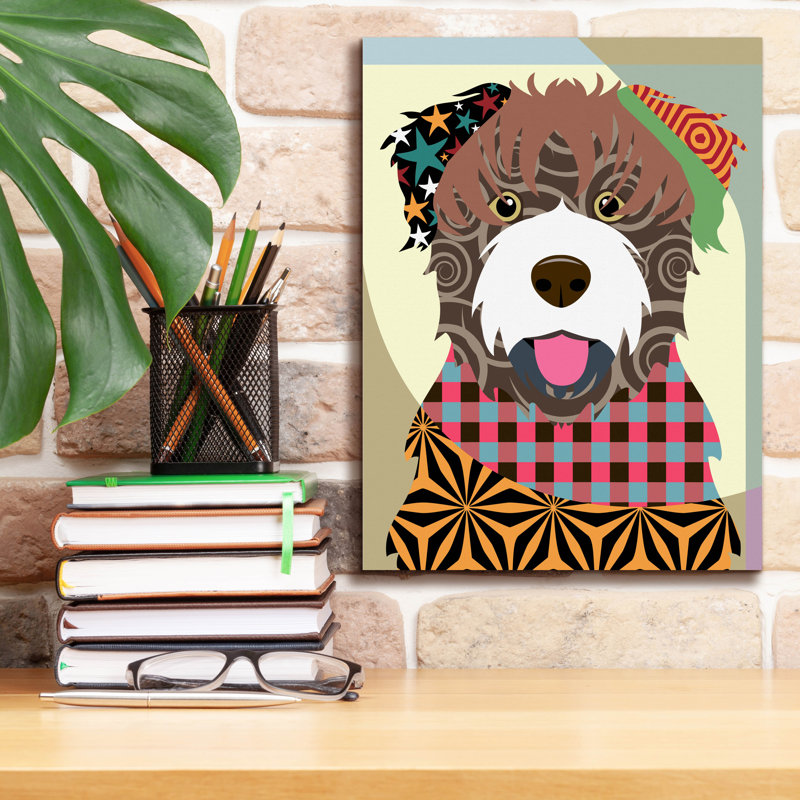 "Bouvier des Flandres" par Lanre Adefioyue, H 16 po x l 12 po x P 0,75 po