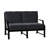 Seal Cove 51.75'' Wide Aluminum Loveseat with Cushions-1534714239-1560777416