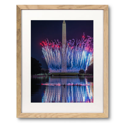 Fireworks In DC Print by Angela Pan