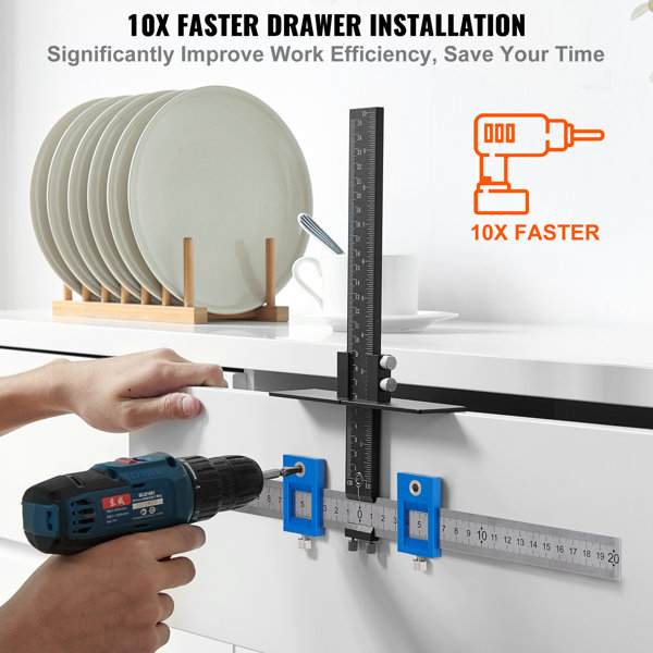 VEVOR Cabinet Hardware Jig Aluminum Alloy and Stainless Steel Cabinet