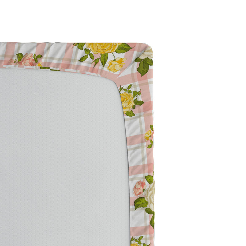 Microfiber Floral Fitted Sheet, Full Fitted Sheet, Multicolor Floral 9