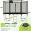 SENCHO GINSYTALIOR Round Backyard Trampoline with Safety Enclosure-1889315117