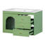 Ensemble de meuble-lavabo et d'armoire flottant 30 po x 18 po x 19,6 po Cantline - 1 porte et 2 tiroirs Cantline