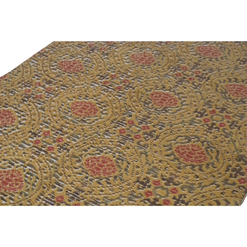 Flatweave Wool Ikat Area Rug in Beige And Multi