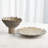 Petaled Pedestal Plate-Natural