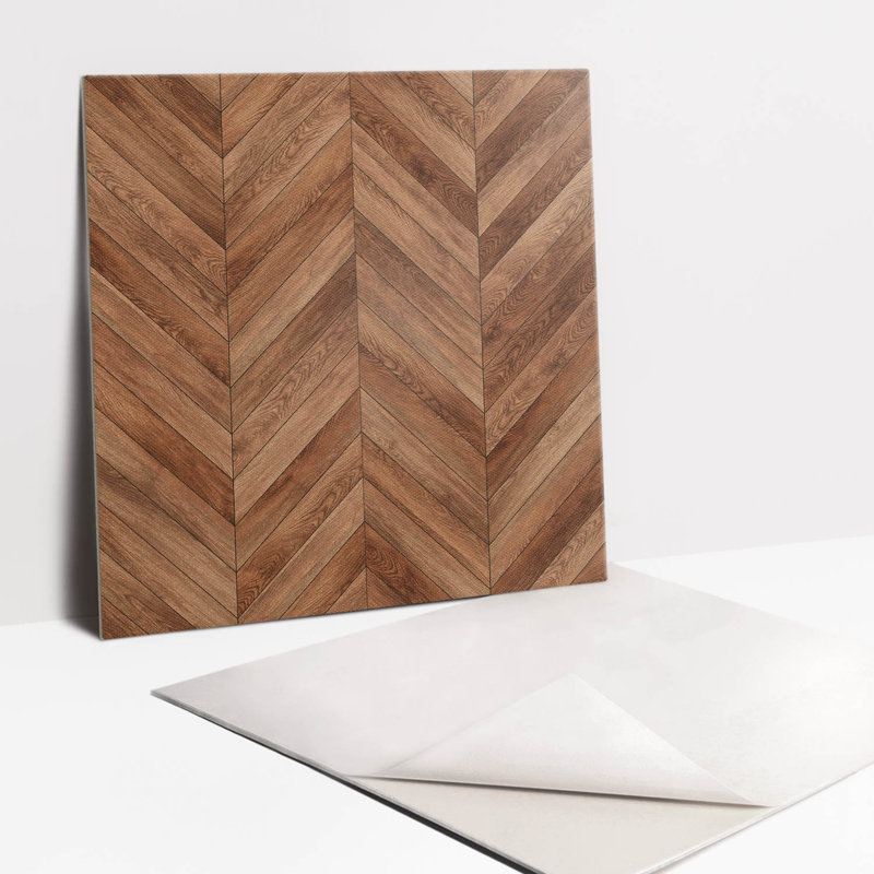 Cesilee 30 x 30 cm PVC Tile in Brown