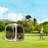 Pavillon de jardin permanent en métal L 6 pi. D Auvent escamotable portatif-100737121