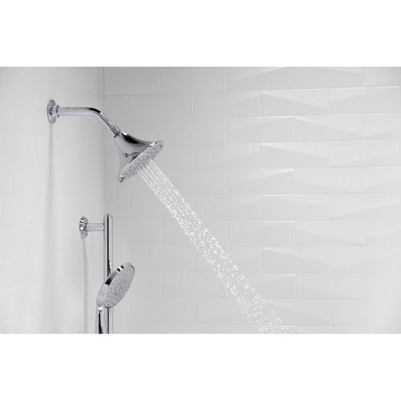 Ensemble de douche Kohler Forté Performance, ensemble de pomme de douche multifonctionnelle et douche à main 1,75 GPM, trois réglages de jet
