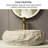 [18'' Irregular Oval Resin Bathroom Sink]– Stone Pattern Artistic Vessel Basin | No Faucet | Compact Small Space Design​-118848982