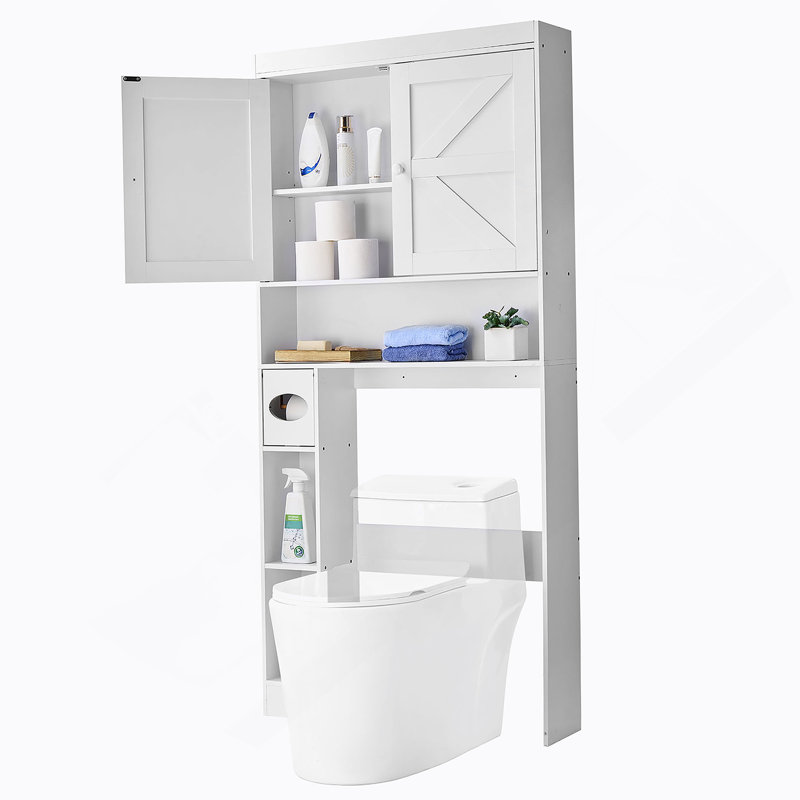 Over The Toilet Storage Cabinet With Adjustable Shelf For Bathroom