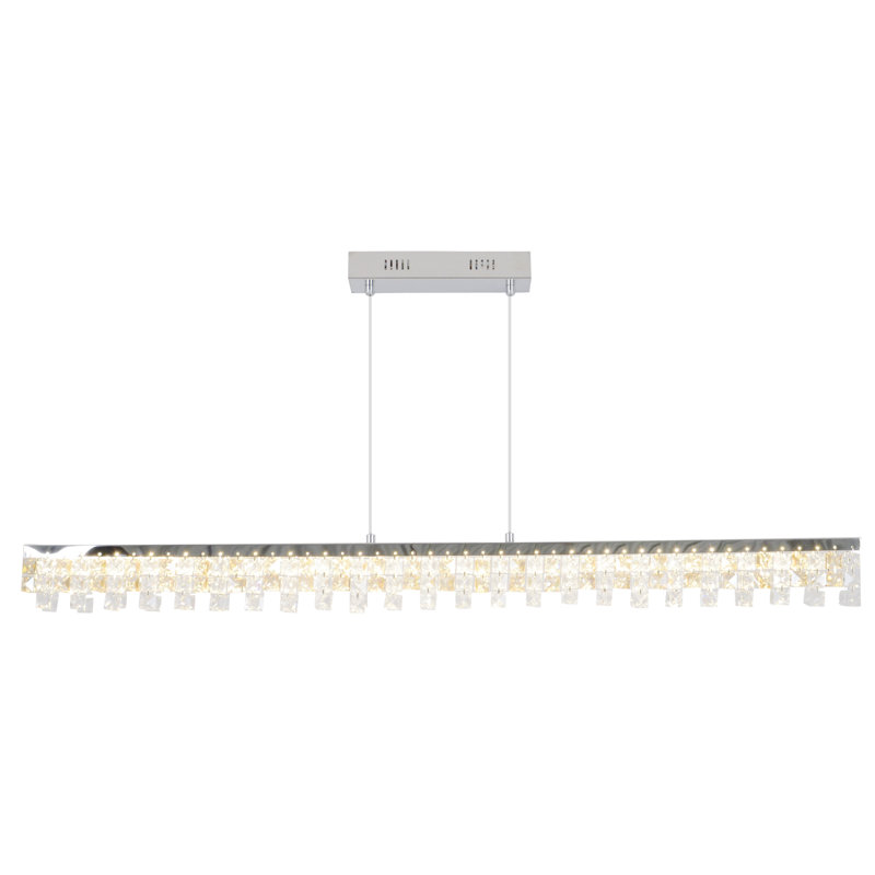 - Light Chrome LED Kitchen Island Pendant
