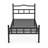 Metal Bed Frame With Headboard Twin Sized-1990209573
