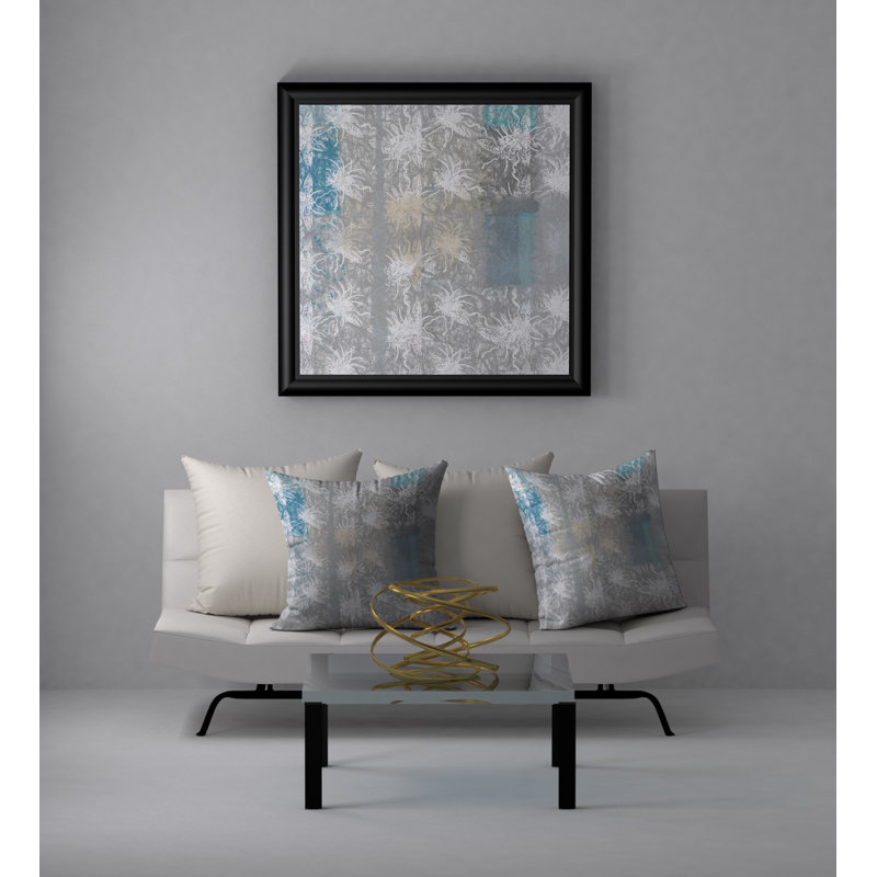 Floral Reversible Throw Pillow, 18" x 18"
