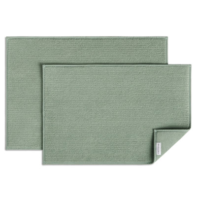 KitchenAid Micro Rib Solid Dish Drying Mats, Set of 2