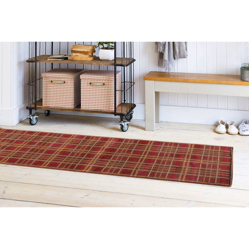 Seaforth Plaid Area Rug, Runner 67 x 230cm