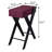 Port Side Table With Practical Drawer In Burgundy/Black Style Elegant Ports And Convenient Black/Burgundy